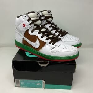 2014 Nike Sb Dunk High Premium Cali 313171 201 sneakers Men size 13 Leather VNDS